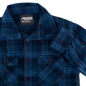 Mountain Khakis Men's Small Park Flannel Classic Fit Long Sleeve Button Up Shirt